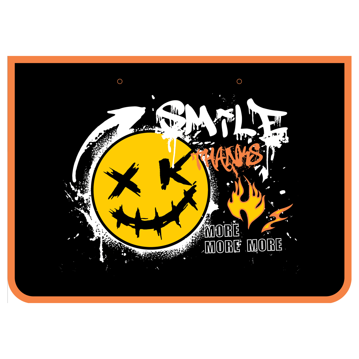 Папка с ручками А4 ArtSpace "Fire smile", пластик, на молнии, 45мм