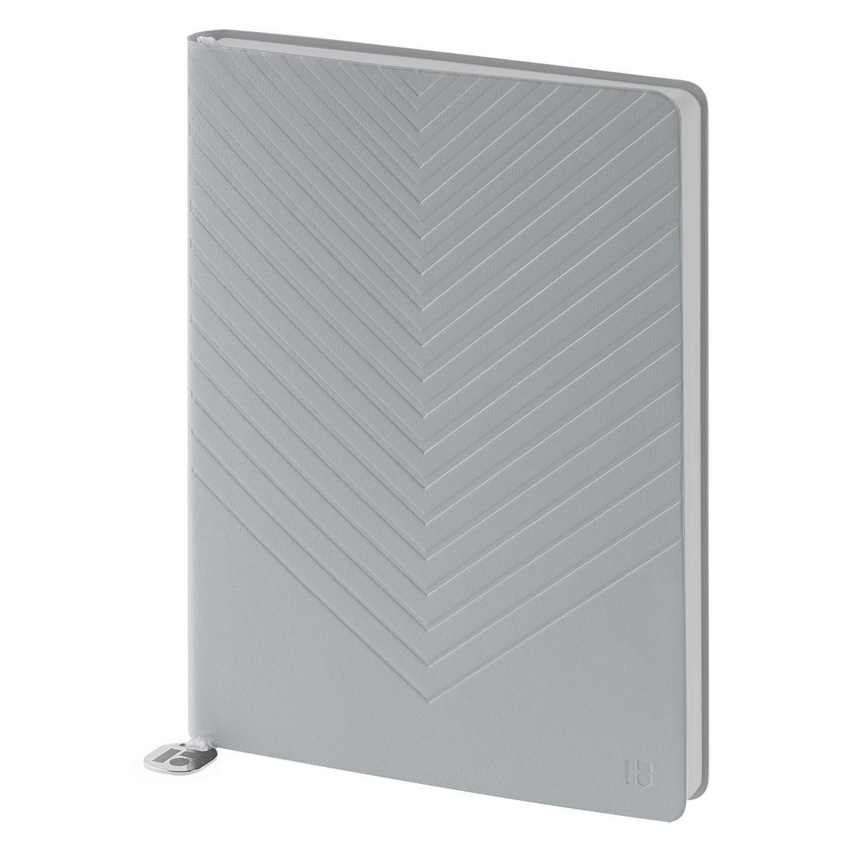 Ежедневник недатированный, А5, 136л., кожзам, Berlingo "Elegance", серый