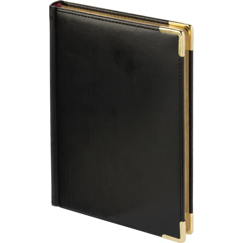 Ежедневник недатированный А5+, 145х205,Sidney Nebraska,чер,з.уг 3-128/17