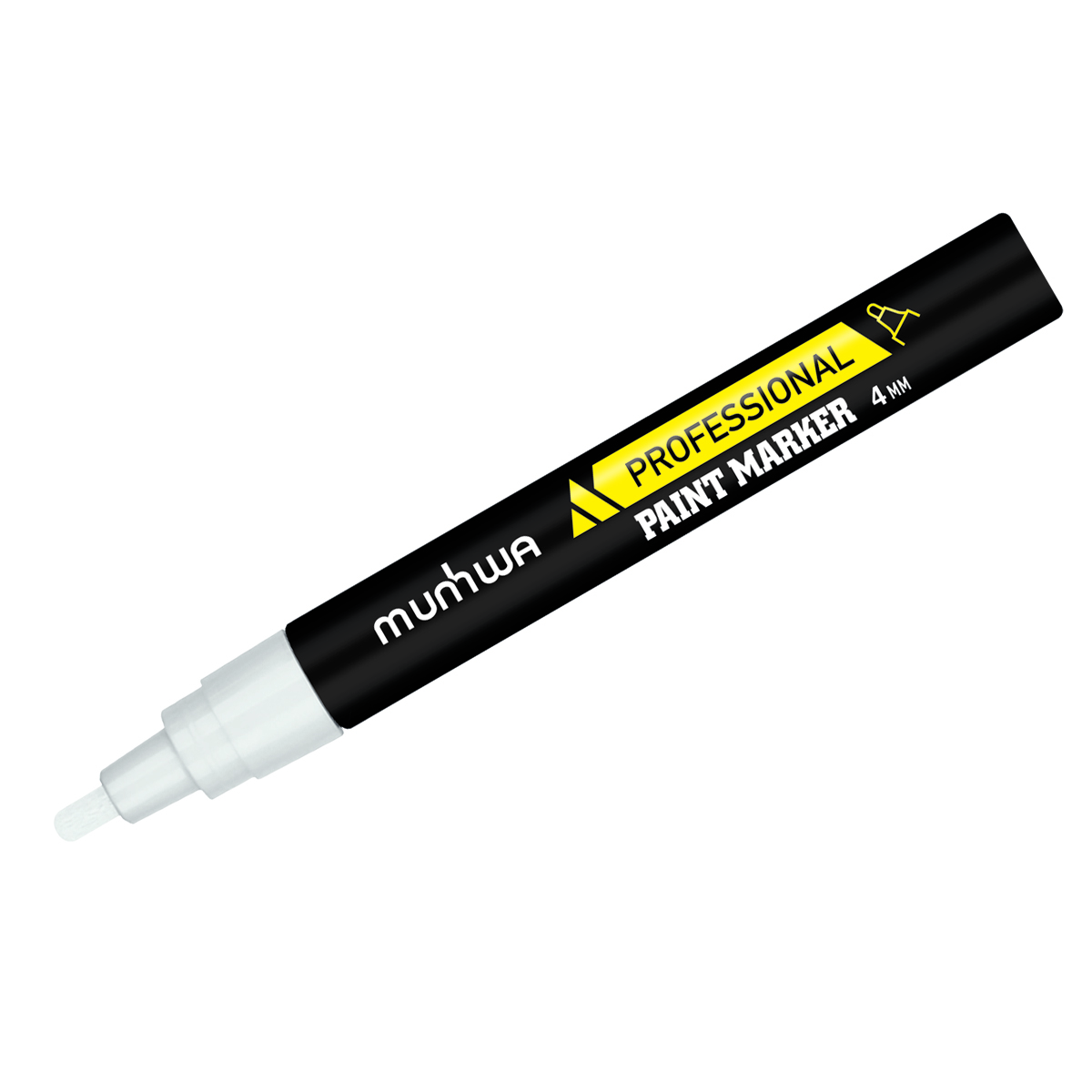 Маркер-краска MunHwa "Professional Paint Marker" белая, 4мм, нитро-основа