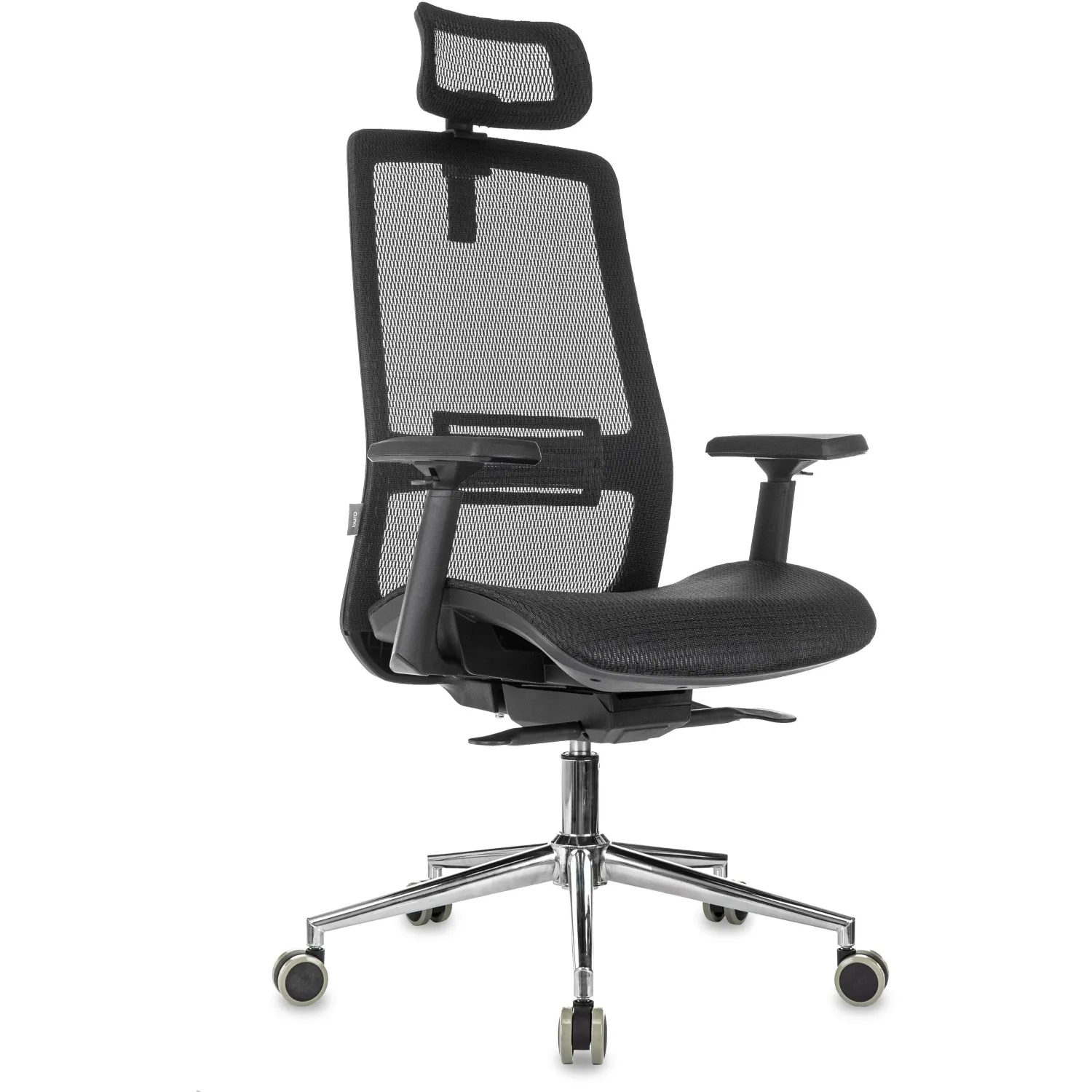 Кресло VB_Бюрократ MC-912-H черный сетка с подгол крест металл