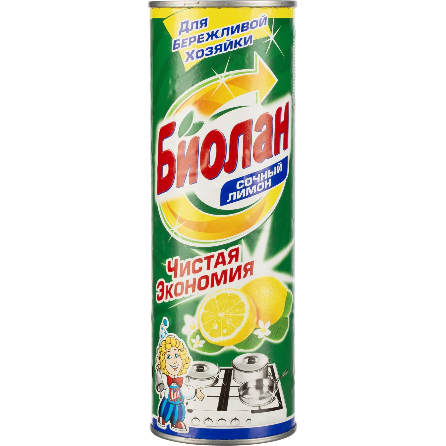 Универсальное чистящее средство Биолан порошок Сочный лимон 400гр
