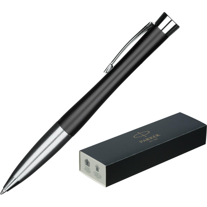 Ручка шариковая  Parker Urban Muted Black CT BP Twist,синий,Китай,2143639