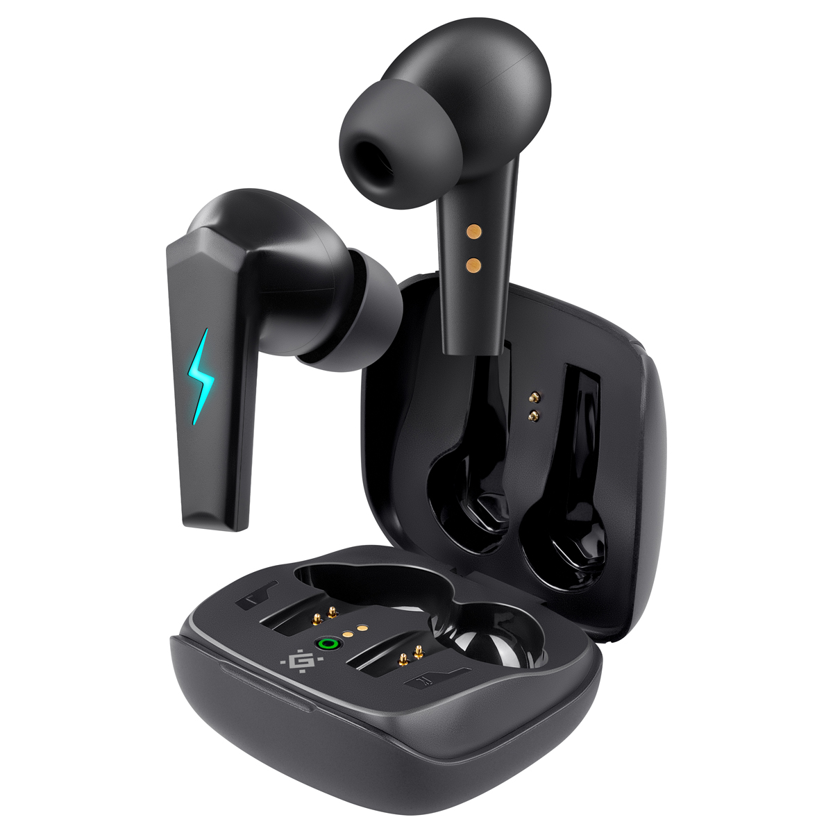 Наушники с микрофоном беспроводные Defender CyberDots 280, Bluetooth, разъем Type-C, черный