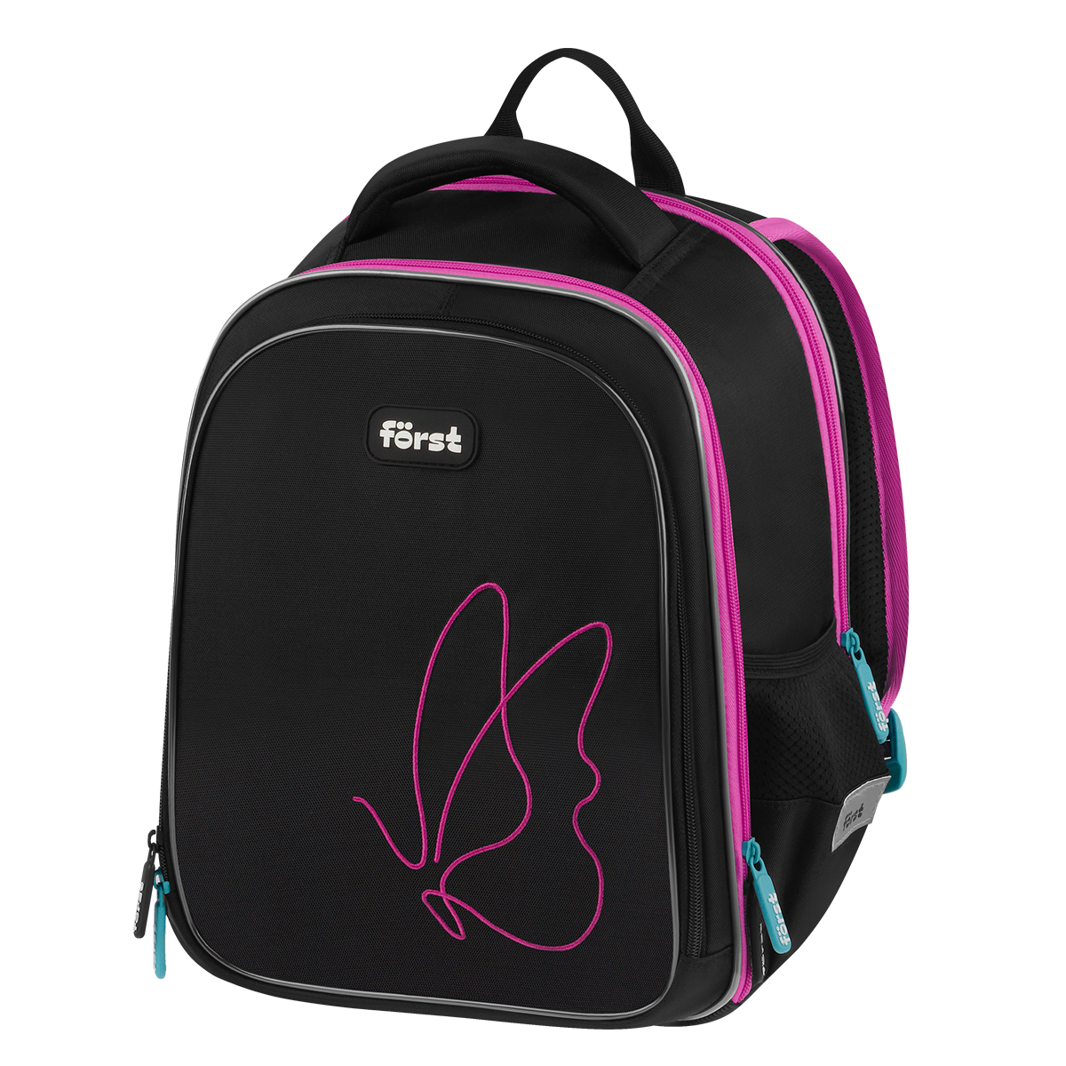 Рюкзак Först F-Cloud "Butterfly Harmony" 37*28,5*16,5см, 3 отделения, 3 кармана, анатомическая спинка