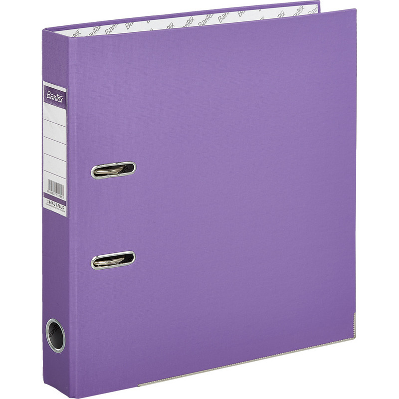 Папка-регистратор BANTEX ECONOMY PLUS,1447,50 мм,фиол,ПБП1,карм.кор.,мет.уг