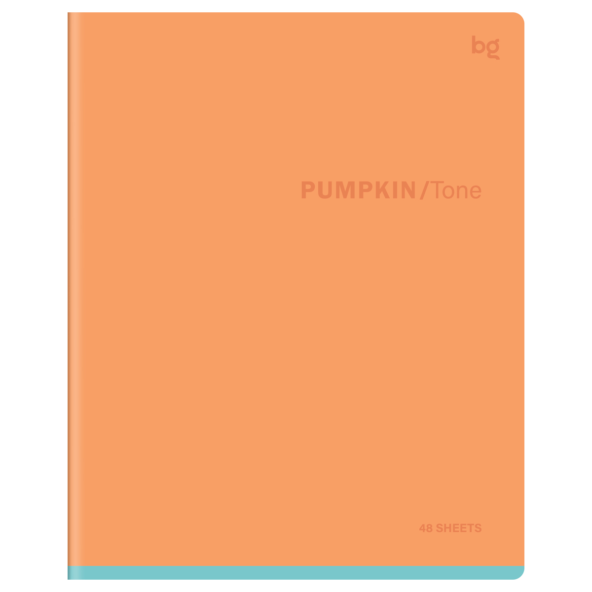 Тетрадь 48л., А5, клетка BG "Тыква", "софт-тач" ламинация