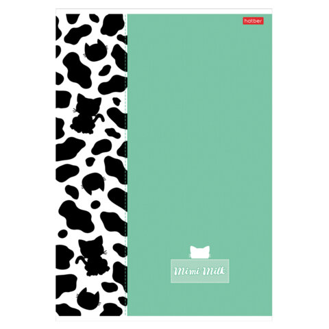 Тетрадь А4 96л. HATBER скоба, клетка, матовая ламинация, Mimimilk (микс в спайке), 087003, 96Т4лВ1