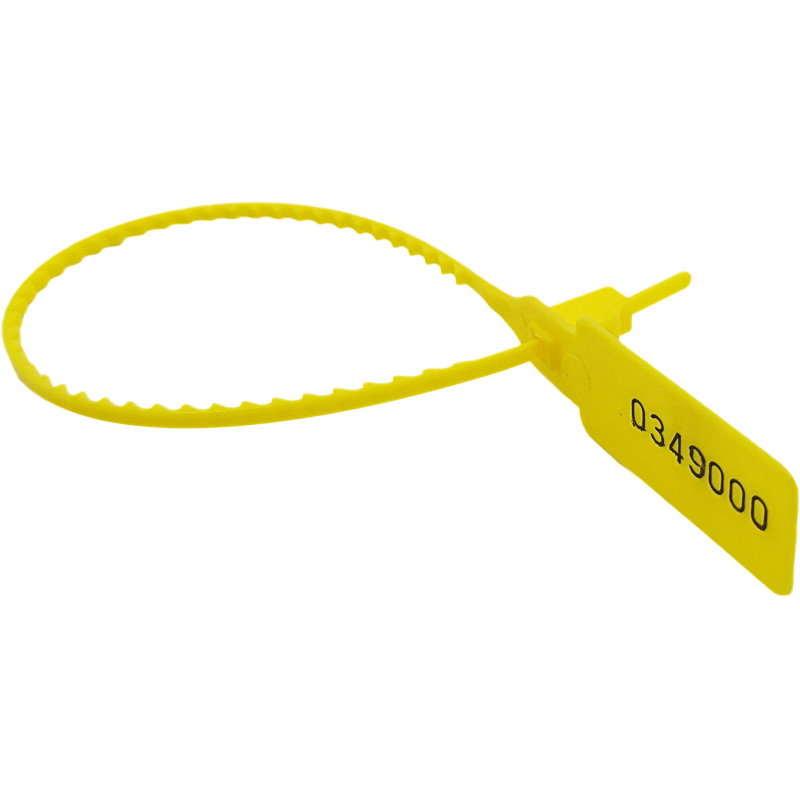 Пломба мешковая номерная УП 165, однораз., 135 мм, желтая, 500 шт/уп