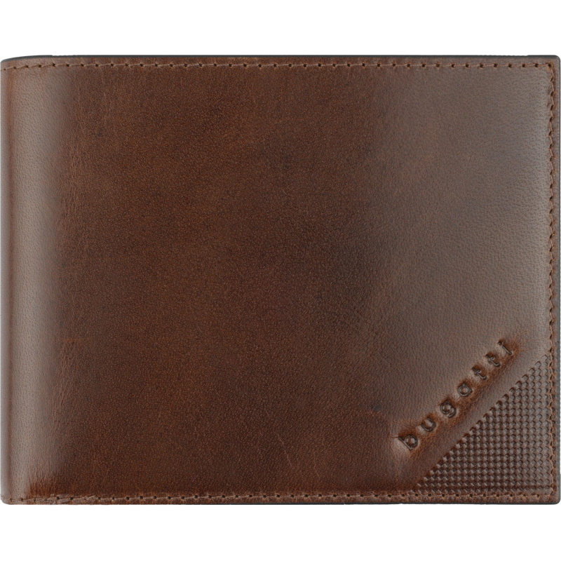 Портмоне BUGATTI Nobile,защRFID, коньячн цв,воловья кожа,12х2х9,5, 49125407