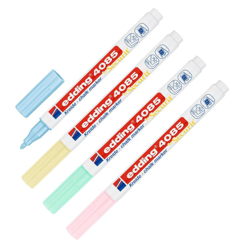 Набор маркеров меловых edding 4085 Pastel. 4 шт. блистер