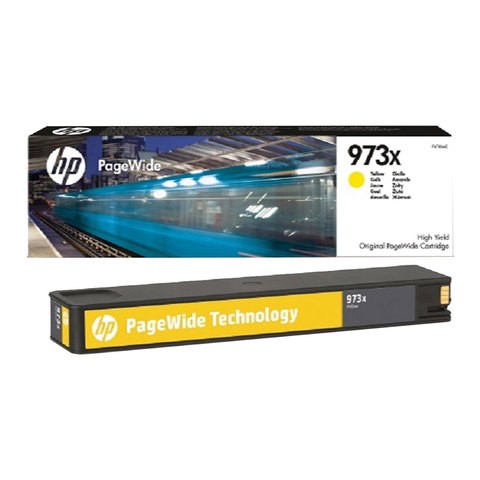 Картридж струйный HP (F6T83AE) PW Pro 477dw/452dw, 973XL, желтый, увеличенный ресурс 7000 страниц, оригинальный