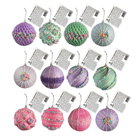 Украшение ёлочное (1 шт.) "Зимняя нежность", 8 см, ассорти 25 дизайнов, ЗОЛОТАЯ СКАЗКА, 592580