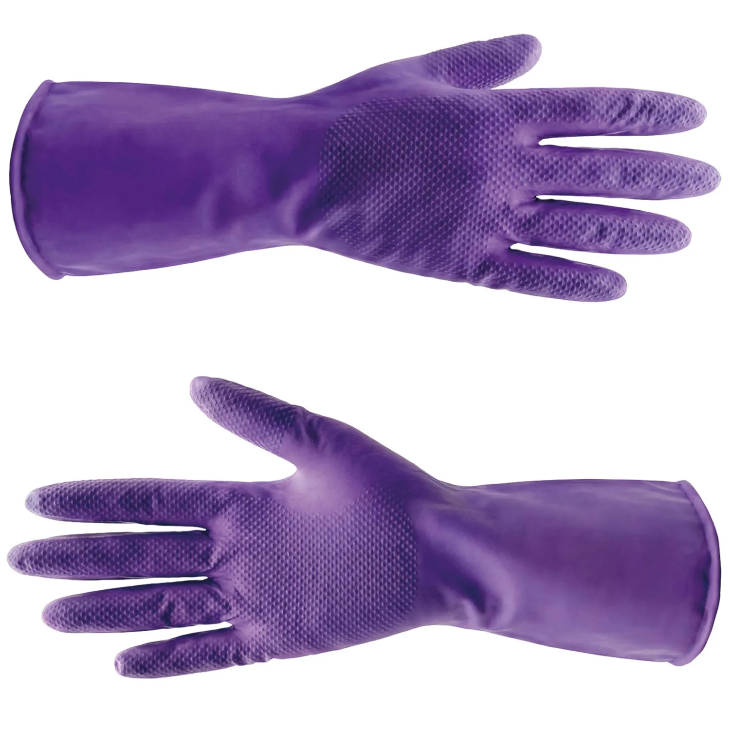 Перчатки резиновые PACLAN нитрил двусторонние фиолетов. р.M 2пары/уп, ПС