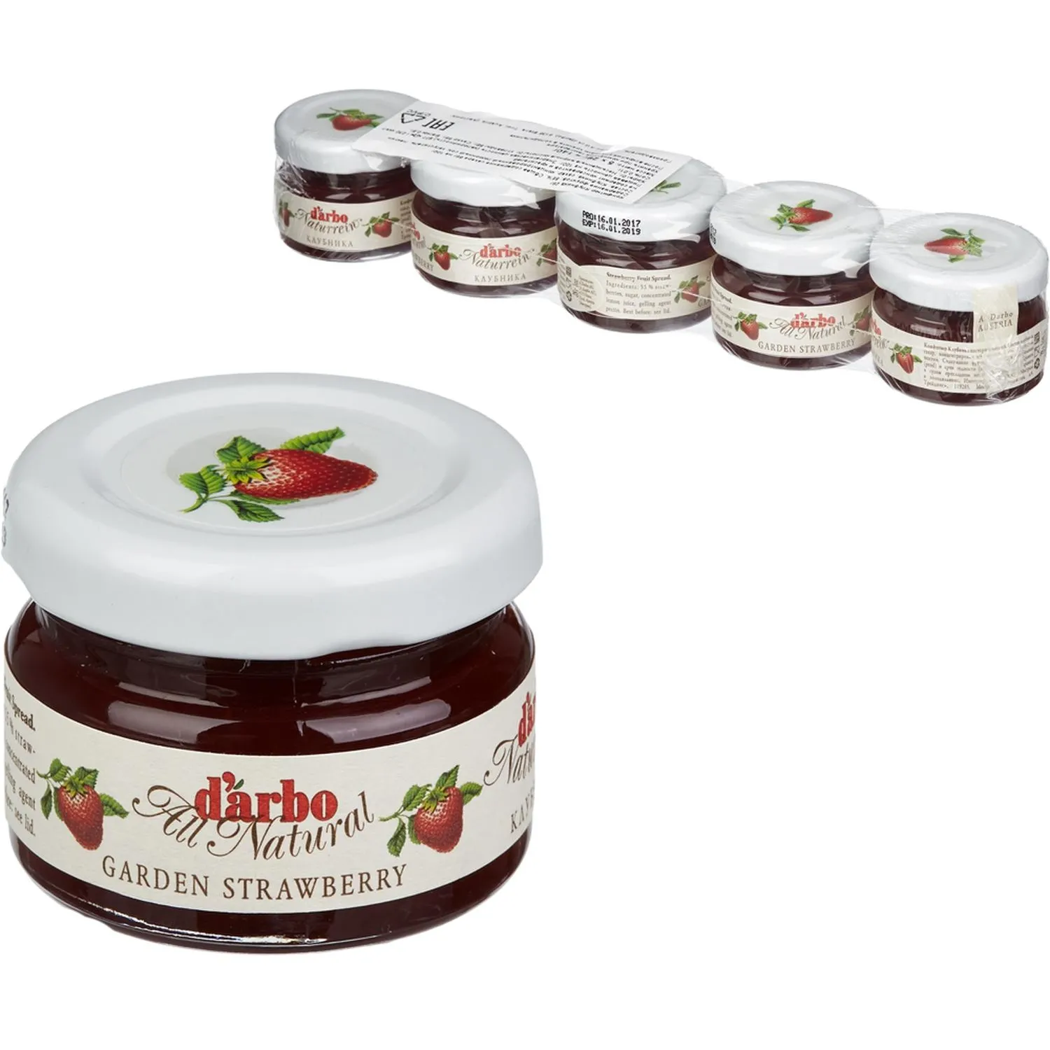 Конфитюр DARBO Клубника 28г*5шт