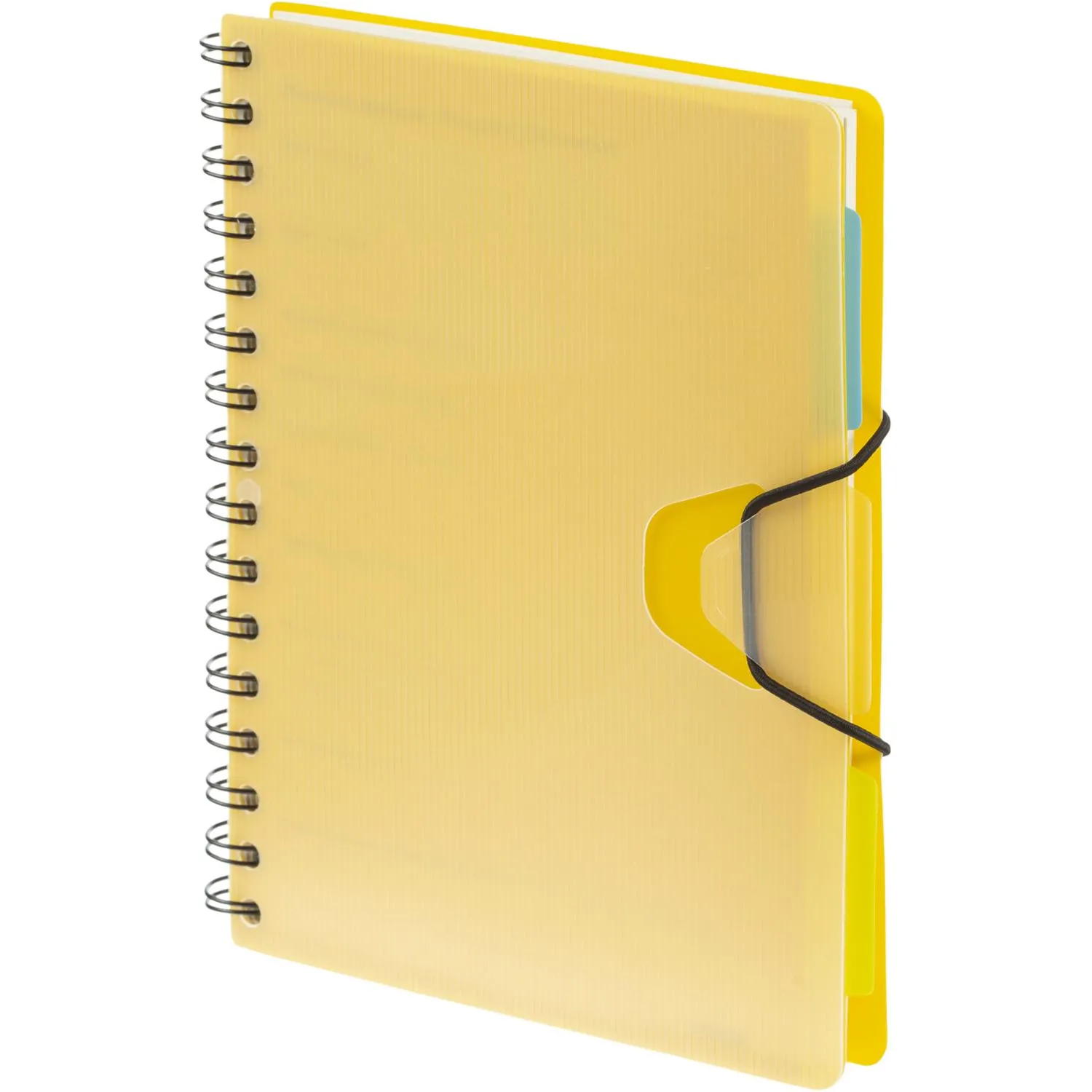Ежедневник недатированный Bright Colours на спирали, А5, 272 стр., ЖЕЛТЫЙ