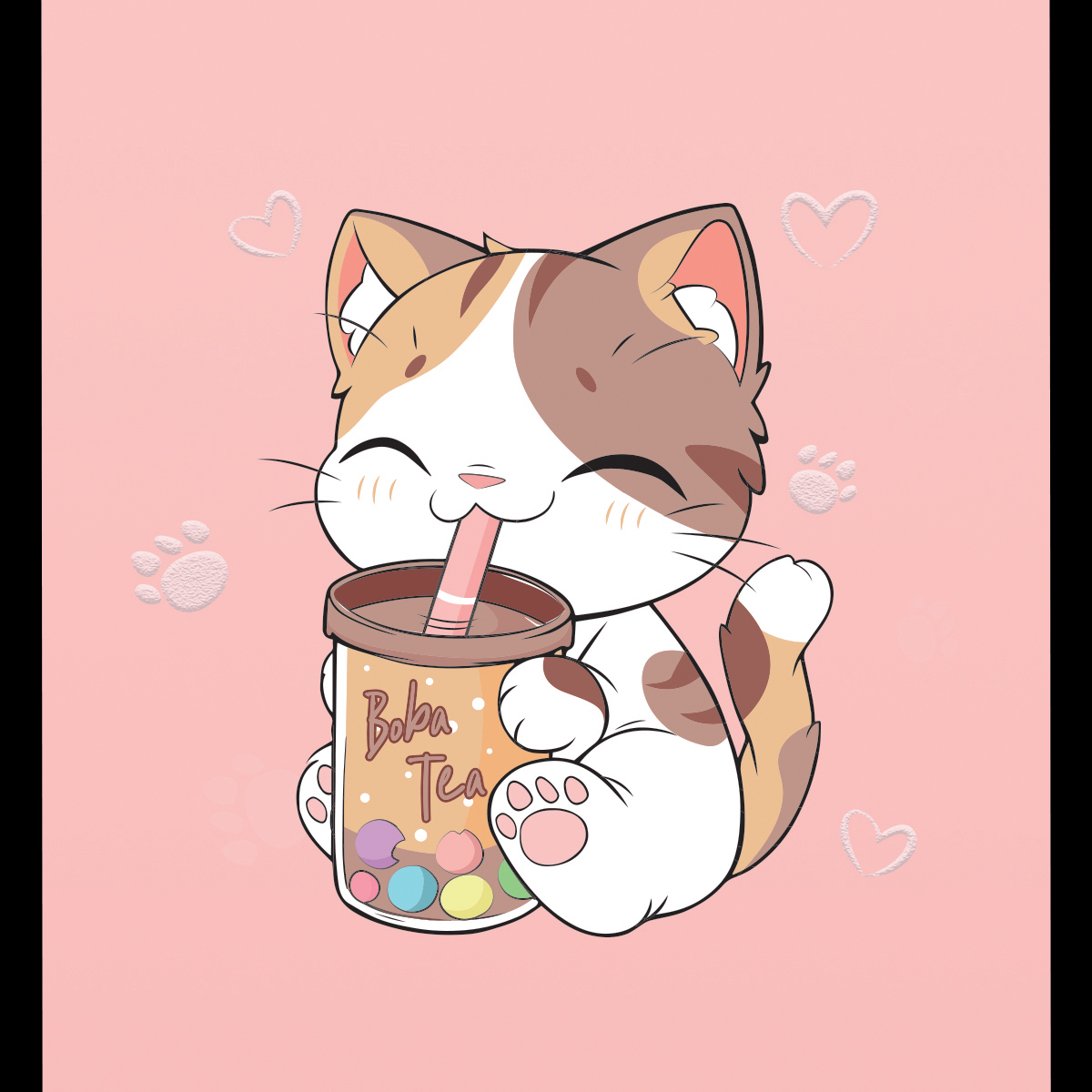 Мешок для обуви 1 отделение ArtSpace "The cat with the glass", увеличенный объем, 410*490мм