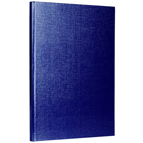 Блокнот А5 167х216мм, 80л, твёрдый, бумвинил METALLIC, клетка, блок 5цв, HATBER, синий, 084780, 80ББ5В1