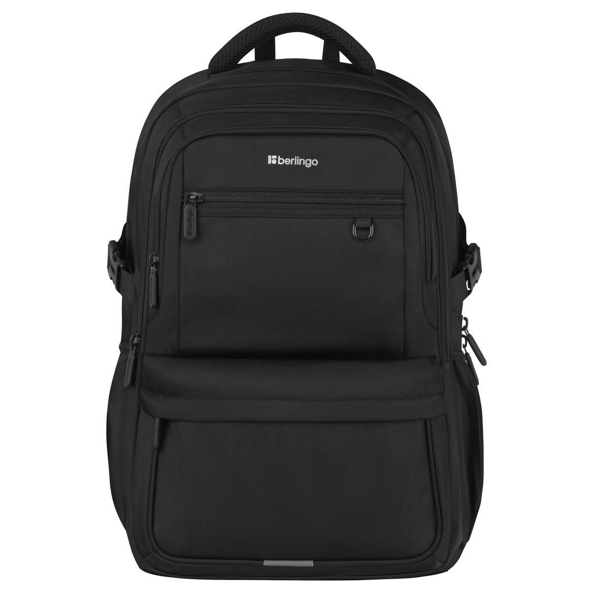 Рюкзак Berlingo City "Deep black" 45*31*14см, 2 отделения, 5 карманов, отделение для ноутбука, эргономичная спинка