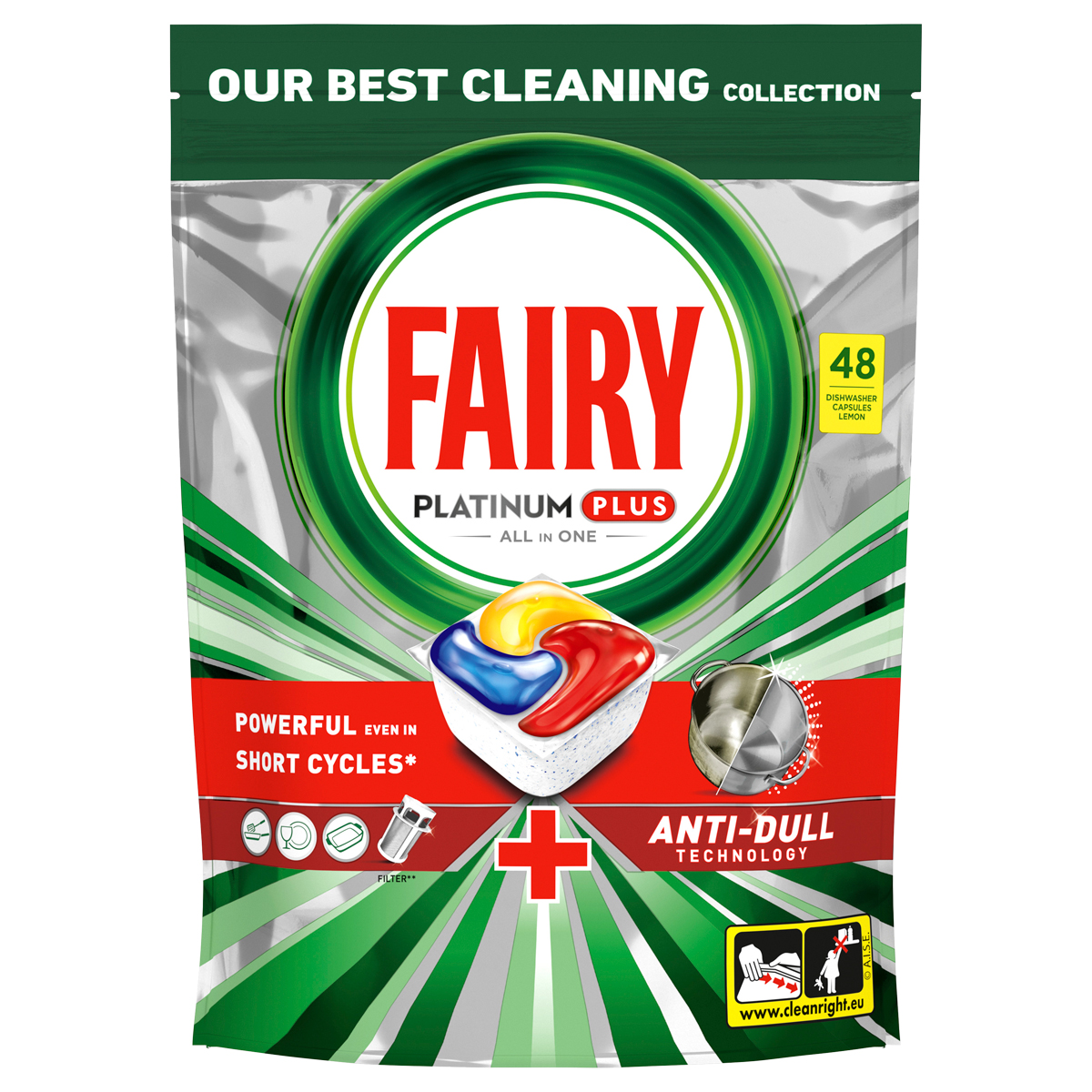 Капсулы для посудомоечной машины Fairy "Platinum Plus. All in 1. Лимон", 48шт. (ПОД ЗАКАЗ)