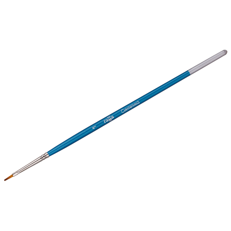 Кисть синтетика Гамма, плоская №01