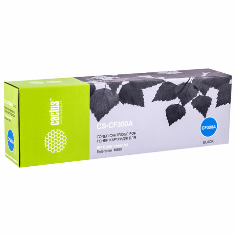 Картридж лазерный CACTUS (CS-CF300A) для HP Color LaserJet Ent M880, черный, ресурс 29500 стр