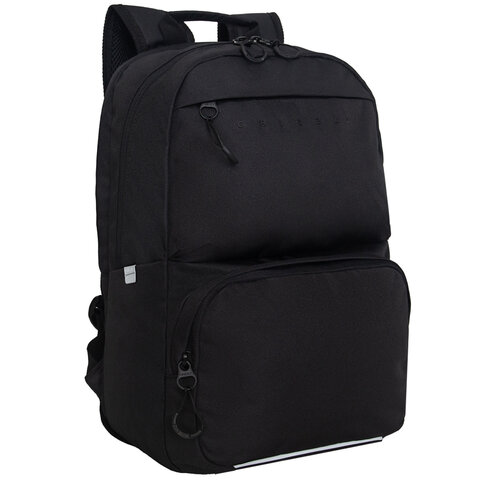 Рюкзак GRIZZLY школьный, анатом. спинка, 2 отделения, д/мальч., STABLE, 43x30х14 см, RU-539-1/1