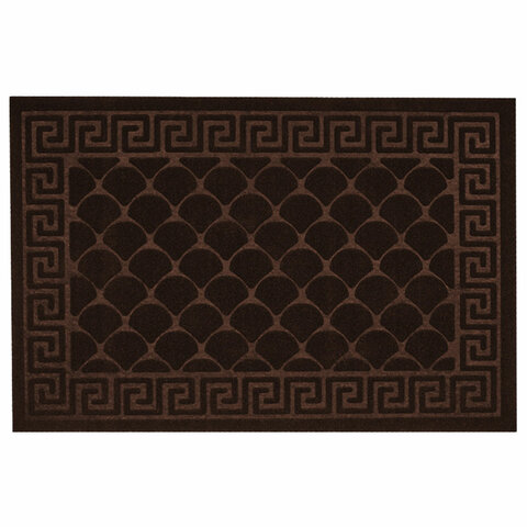 Коврик придверный 60х90 см, ВЕНГЕ, грязезащитный, 430 г/м2, фактурный рисунок ЧЕШУЙКИ, ЛЮБАША, 701062