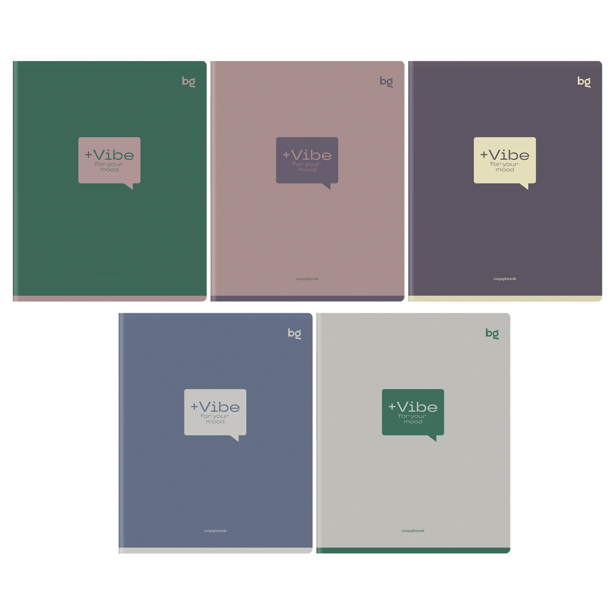 Тетрадь 48л., А5, клетка BG "Vibe"