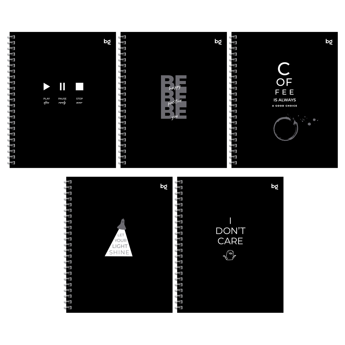 Тетрадь 96л., А5, клетка на гребне BG "Будь собой"