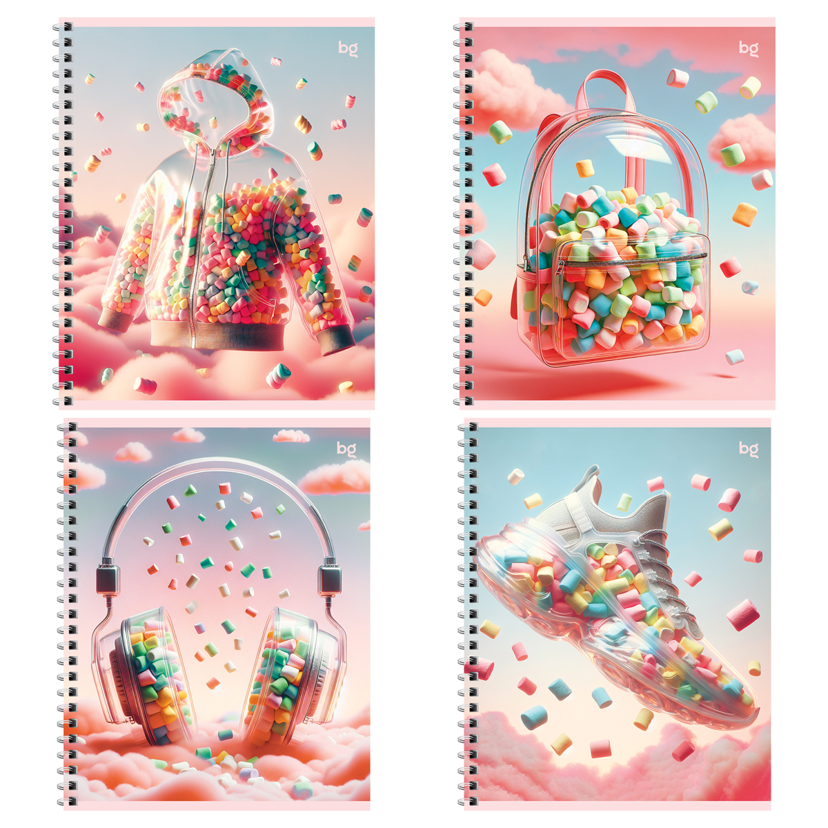 Тетрадь 48л., А5, линия на гребне BG "Воздушный", эконом