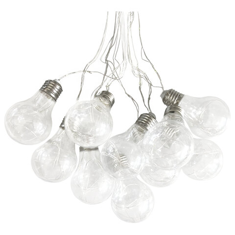 Электрогирлянда-нить комнатная "Лампочки", 3м, 100LED, мультицветная, 220V, контроллер, ЗОЛОТАЯ СКАЗКА, 592473