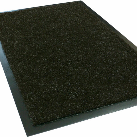 Коврик придверный 60х90 см, КОРИЧНЕВЫЙ, влаго-грязезащитный, 600 г/м2, плотный, PRIMILA LOFT, 701047