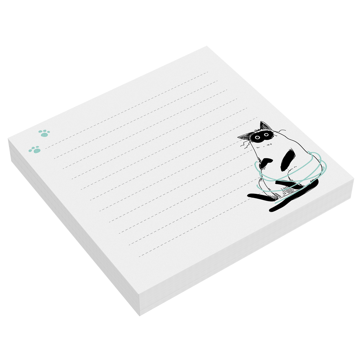 Блок для записей MESHU "Freak cats" 8,5*8,5см, 100л., на склейке
