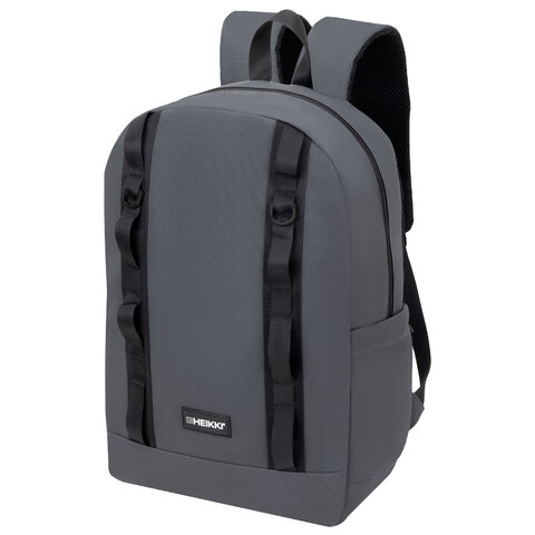 Рюкзак HEIKKI CHARACTER (ХЕЙКИ) универсальный, эргономичный, серый, 43х31х13 см, 273917