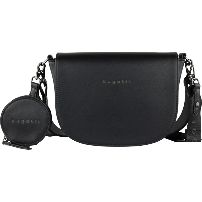 Сумка наплечн женск BUGATTI Almata,с кошел,черн,полиур,27х6х18,5, 49665801
