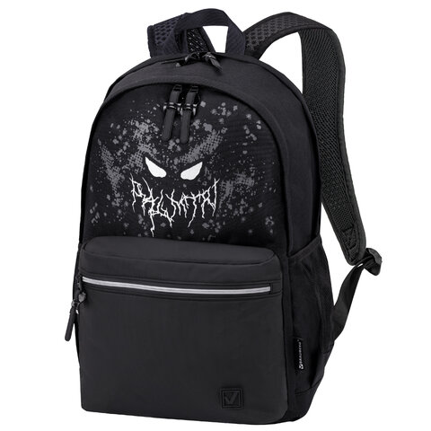 Рюкзак BRAUBERG FASHION CITY универсальный, "Horror", черный, 46х31х15 см, 271672
