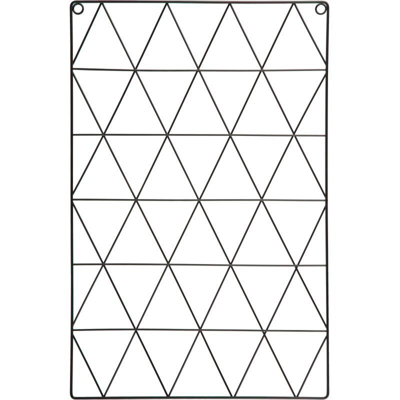 Доска органайзер-решетка Attache 36x55см черная, 3 зажима в наб