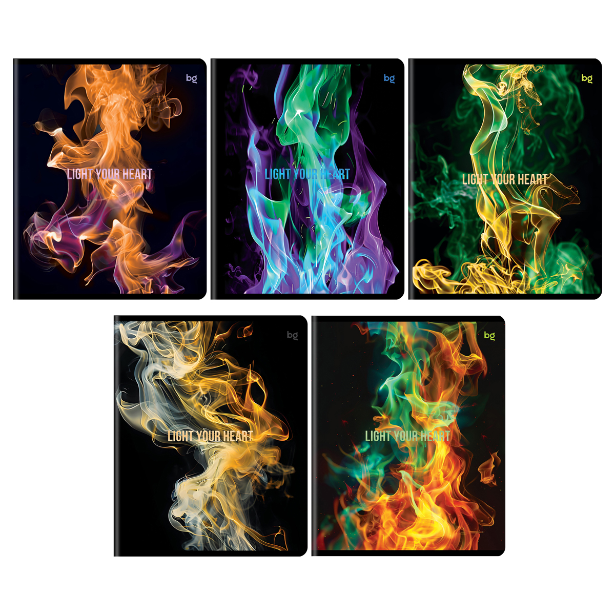 Тетрадь 96л., А5, клетка BG "Light", глянцевая ламинация