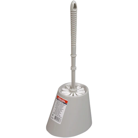 Ершик для туалета VILEDA PROFESSIONAL с подставкой, щетина полипропилен, пластик, серый, 100837