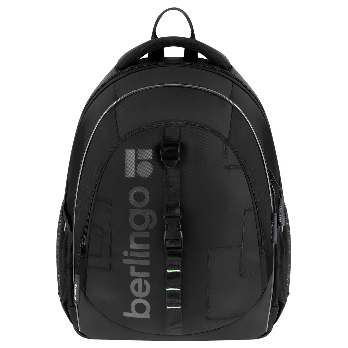 Рюкзак Berlingo NeoFlex "Cyber black" 37*29*17,5см, 3 отделения, 2 кармана, эргономичная спинка