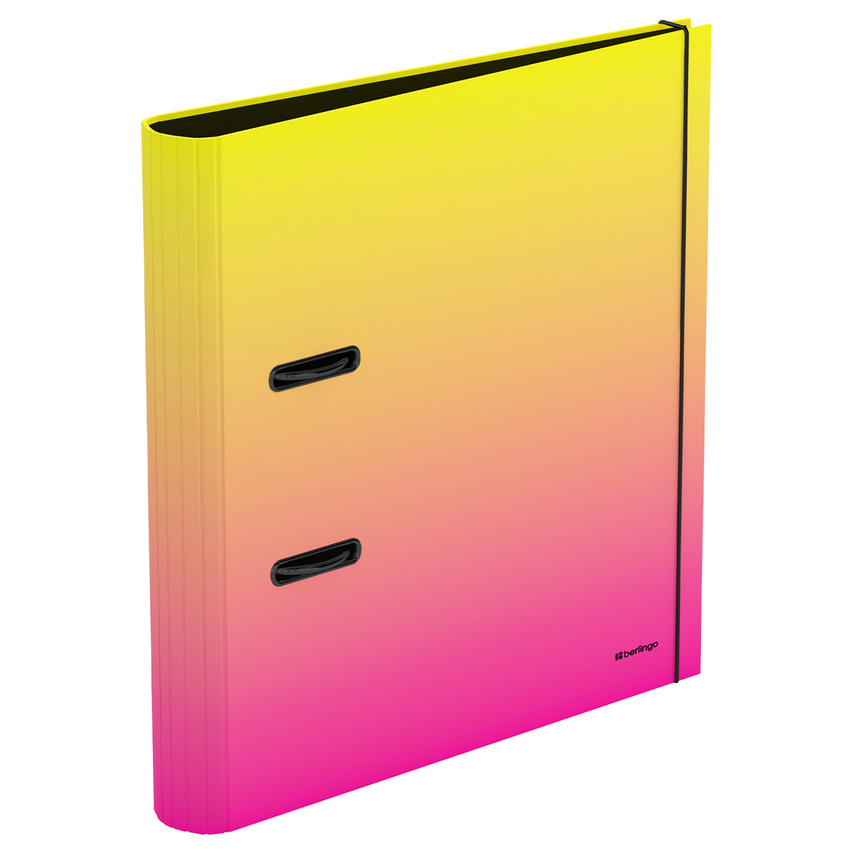 УЦЕНКА - Папка-регистратор Berlingo "Radiance", 50мм, ламинированная, желтый/розовый градиент