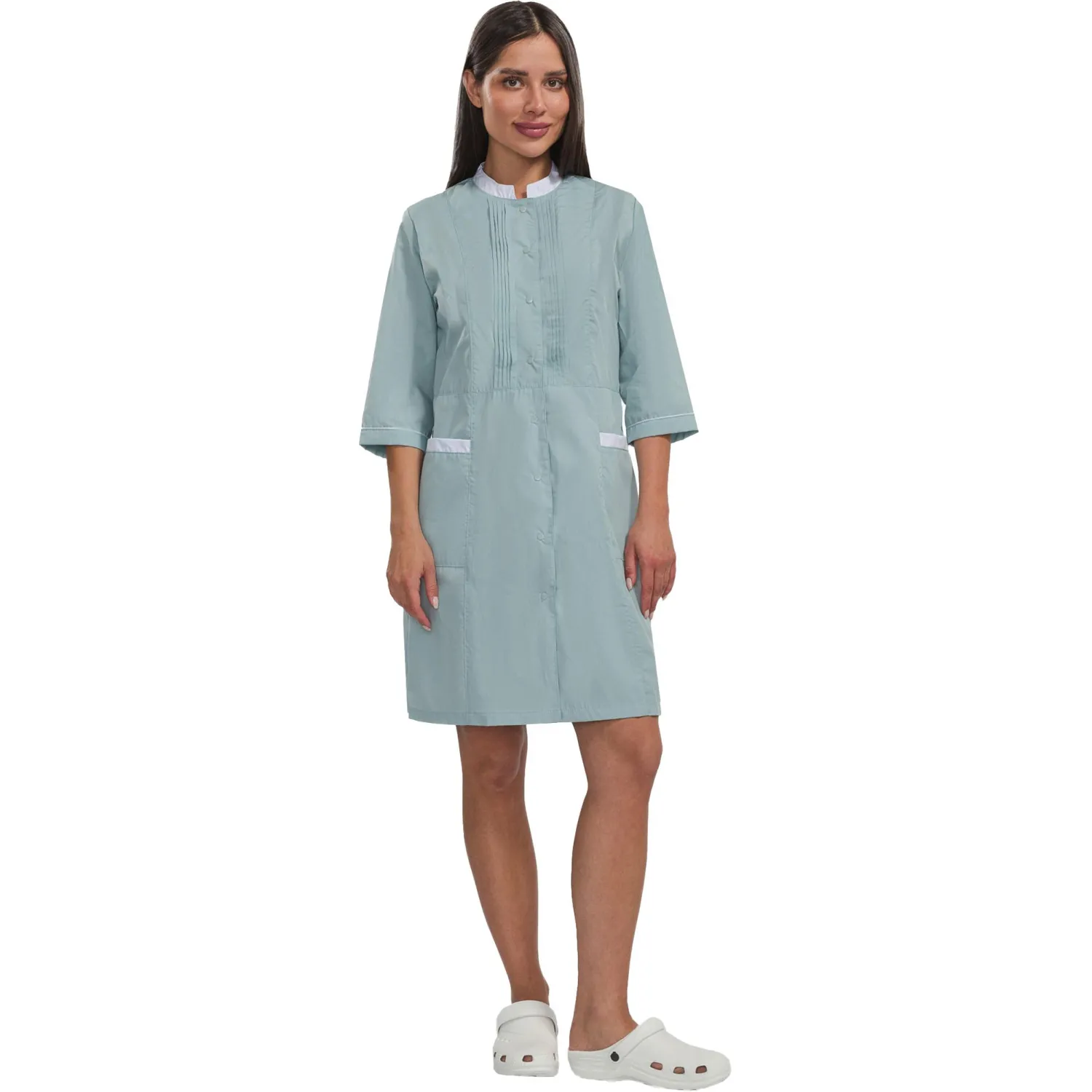 Халат жен у28  голуб 84/158-170