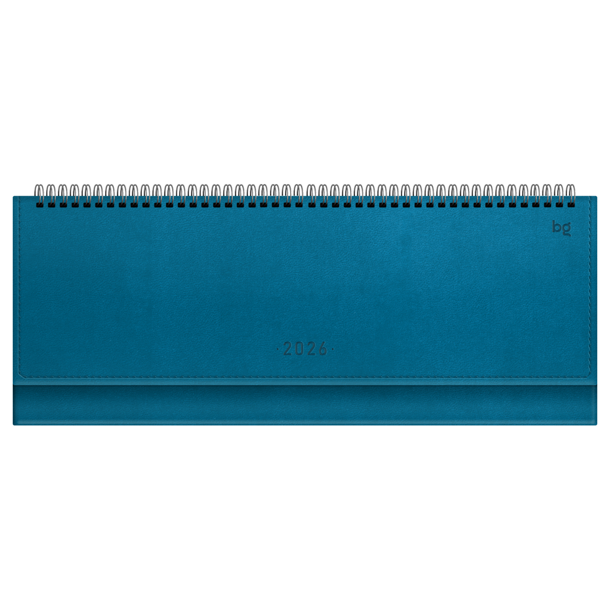 Планинг датированный 2026г., 64л., 330*130мм, кож.зам, BG "Winner.Dark teal", бирюзовый