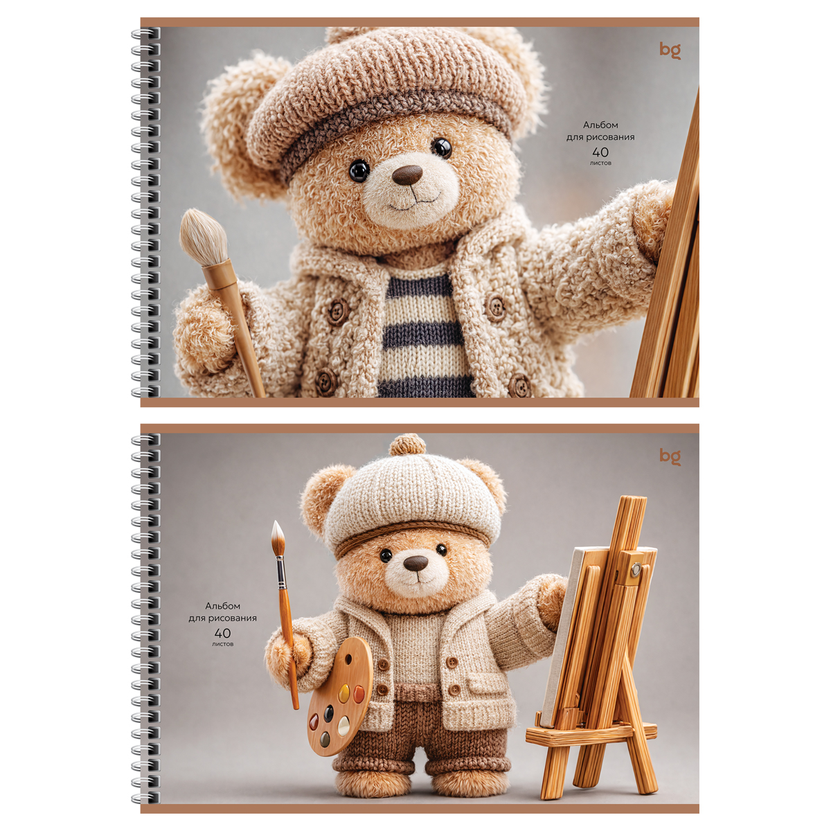 Альбом для рисования 40л., А4, на гребне BG "Порисуем"