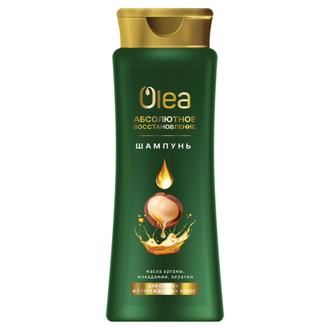 Шампунь для волос 400 мл, OLEA "Абсолютное восстановление", для слабых и поврежденных волос, 14373