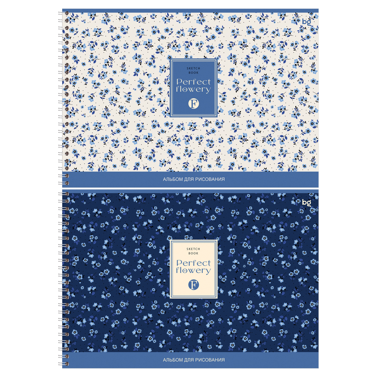 Альбом для рисования 48л., А4, на гребне BG "Цветочки"