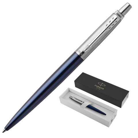 Ручка шариковая PARKER "Jotter Core Royal Blue CT", корпус синий, хромированные детали, синяя, 1953186