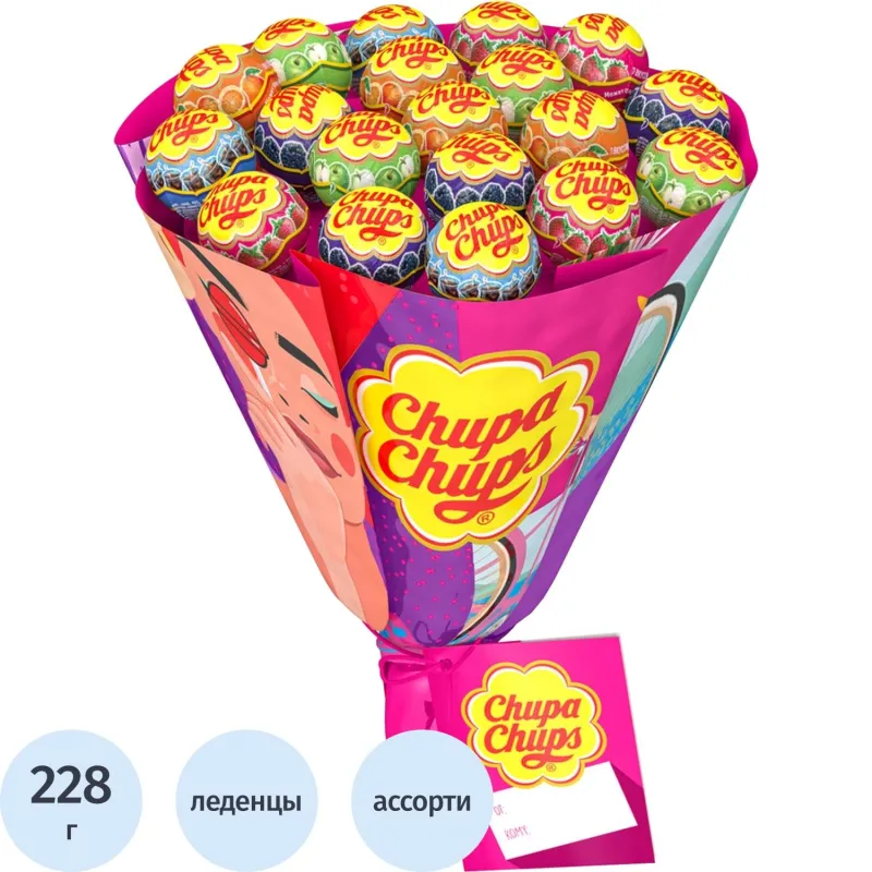 Карамель Chupa Chups букет 228 г