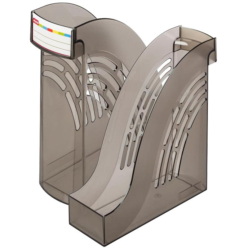 Вертикальный накопитель ATTACHE 95мм дымчатый 2шт/уп